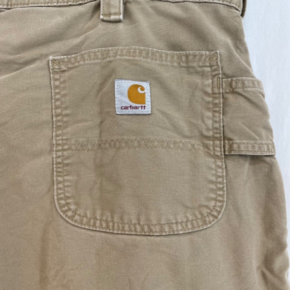 Carhartt Cargo Shorts Original Fit Workwear Carpenter Tan Khaki Men’s Size 40 - Picture 5 of 10